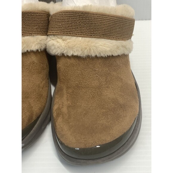 BZEES Women’s Brown Clog Comfort Mules Faux Fur Kismet 7.5M - Picture 5 of 9